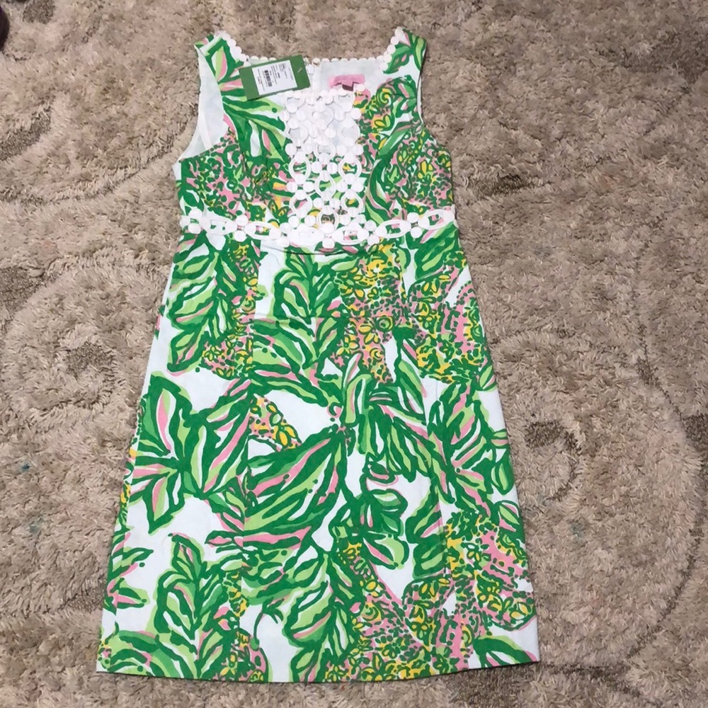 Lily Pulitzer Rosie shift seeing pink elephants